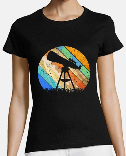 T-shirt tutti i pianeti telescopio scienza astr