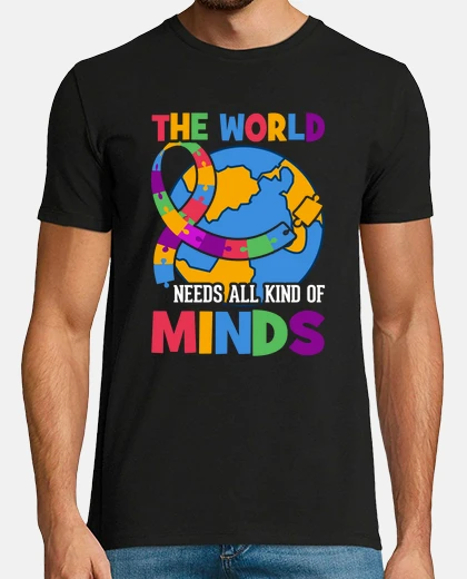 T-shirt tutti i tipi di menti autismo design