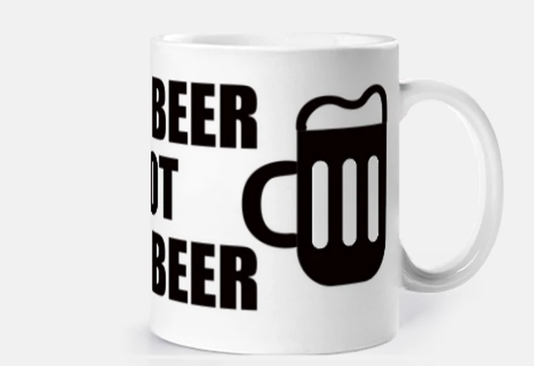 Cup two beer or two beer