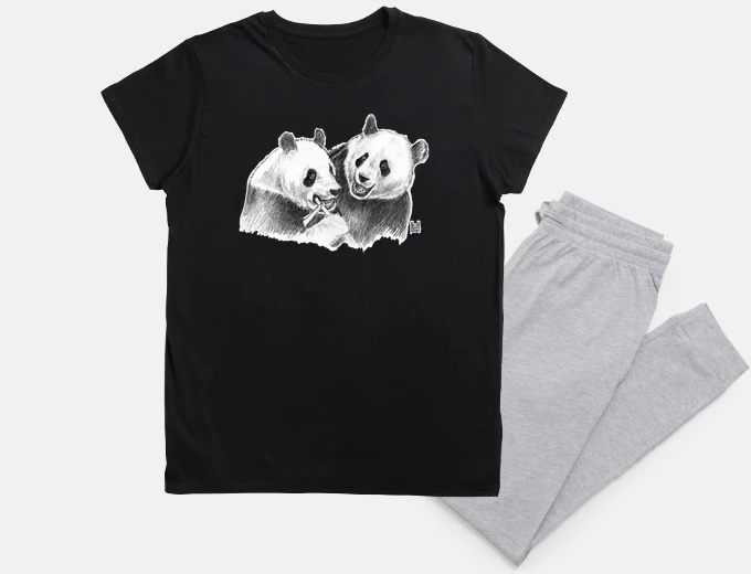 Pyjama two pandas, pajamas