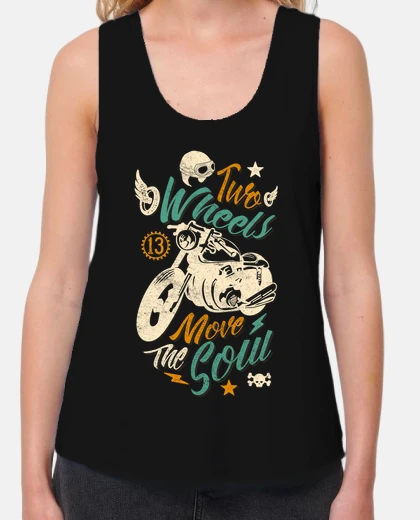T-shirt two wheels muovono l'anima