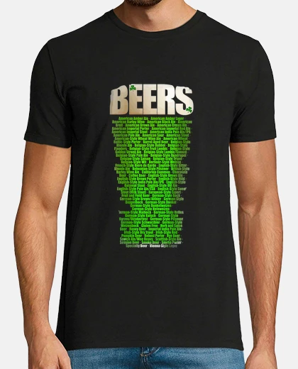 Tee-shirt types de bière, le jour de la saint-patrick