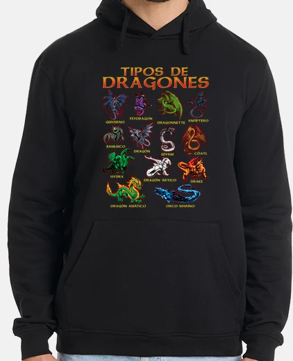 Hoodie types of dragons role playing games dungeons and dragons rpg
