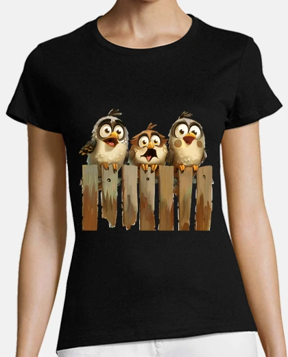 T-shirt uccelli carini