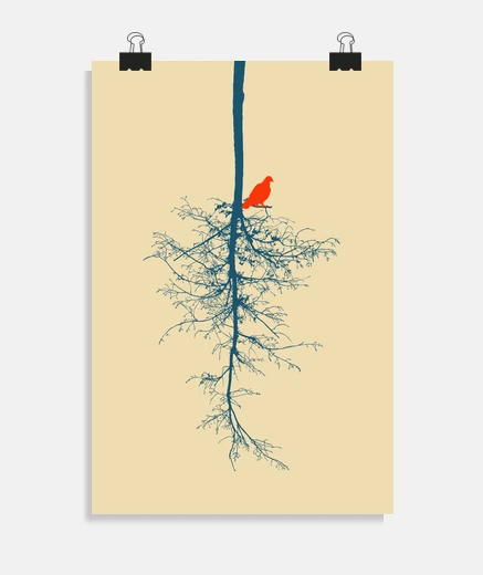 Poster uccello libero