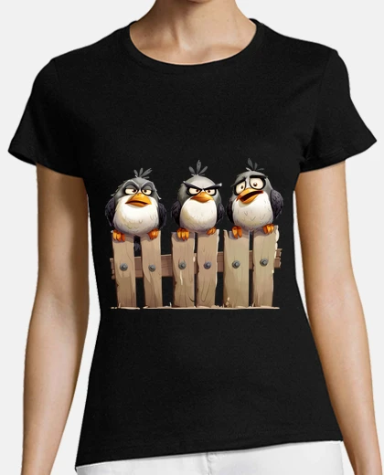 T-shirt uccello non con