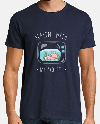 T-shirt uccidendo con il mio axolotl