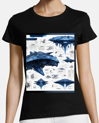 Playera ufo blueprint
