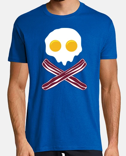 Tee-shirt Œufs et du Bacon (Drapeau Pirate)