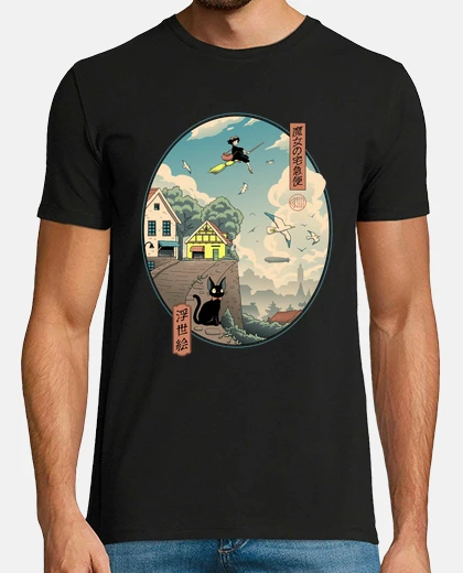 T-shirt ukiyo e consegna camicia uomo