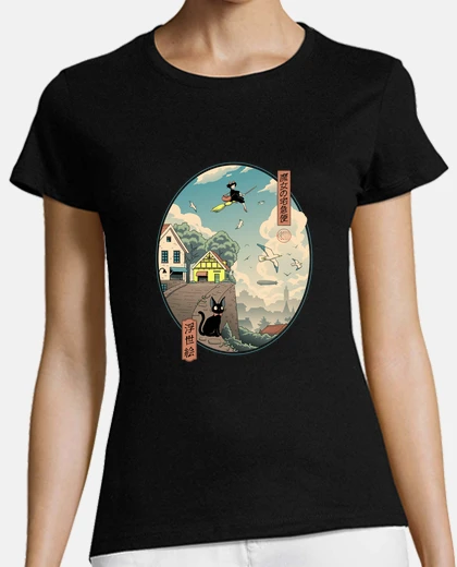 T-shirt Ukiyo e Delivery Shirt Womens