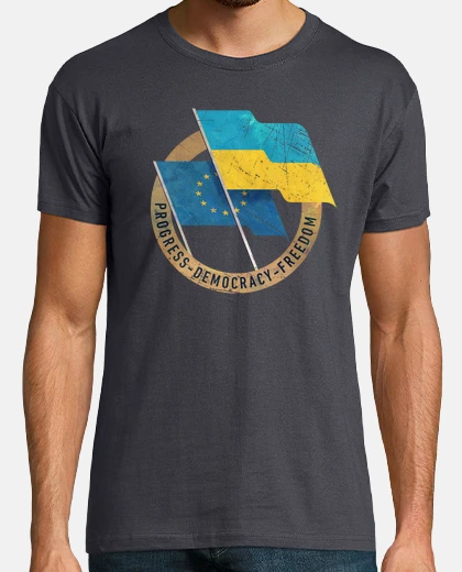 Camiseta Ukraine-Europe Friendship Emble