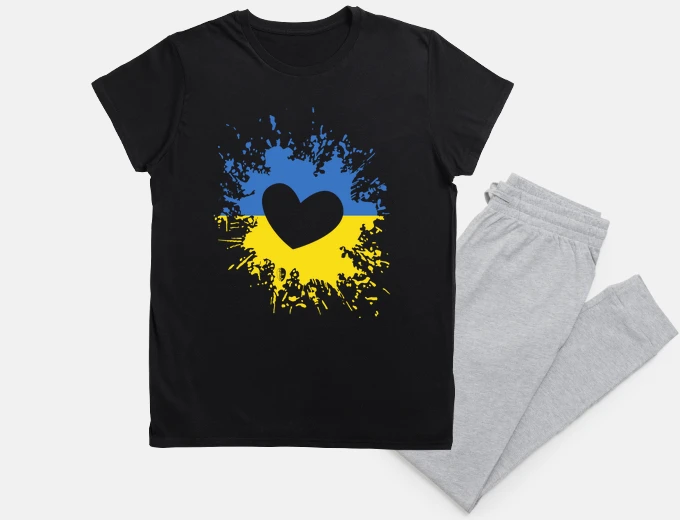 Pajama ukraine heart