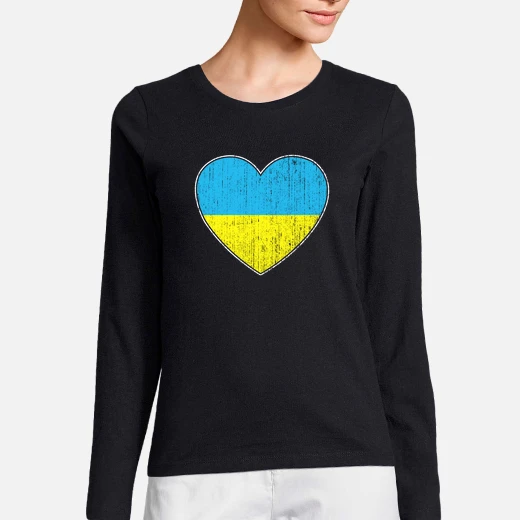 ukraine flag love heart