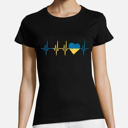 ukraine heart pulse line ecg heart rate