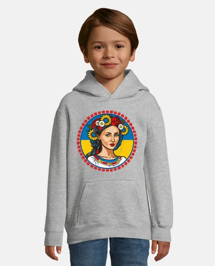 Kids Ukrainian girl in a wreath