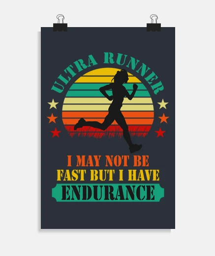 Poster Ultra Runner Woman Ultra Trail Running