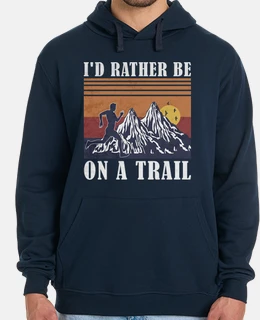 Ultra Trail Runner Running in the Mount