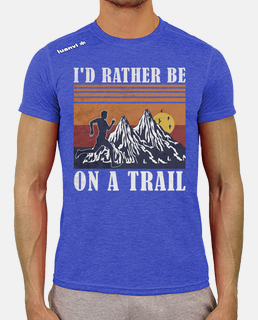 ultra trail runner running in the mount