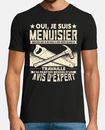 T-shirt umorismo da falegname
