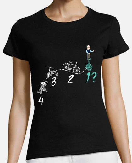 T-shirt umorismo del nonno in bicicletta dal la