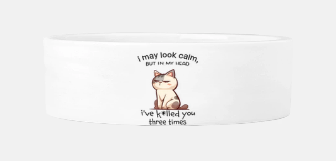 Mascotas umorismo gatto sembra calmo