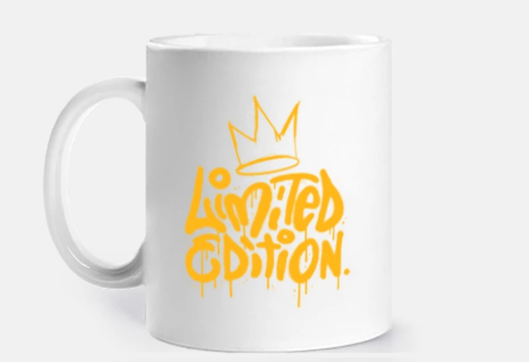 Tazza umorismo in edizione limitata di graffi