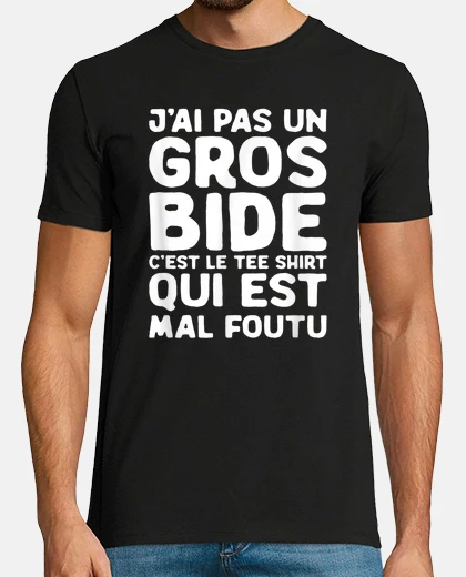 T-shirt umorismo non ho una grande pancia è la maglietta che è fatta male