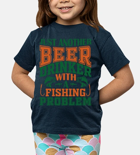 Abbigliamento umorismo pesca pescatore bevitore di bi