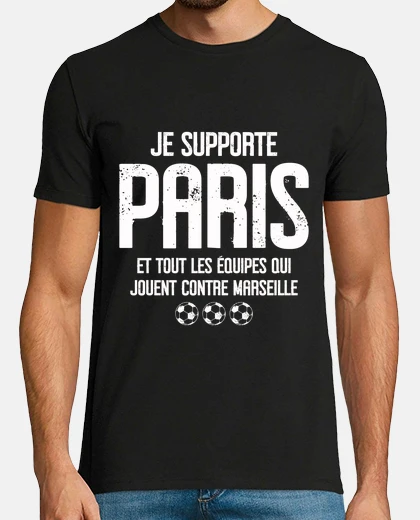 T-shirt umorismo sostenitore squadra parigina s