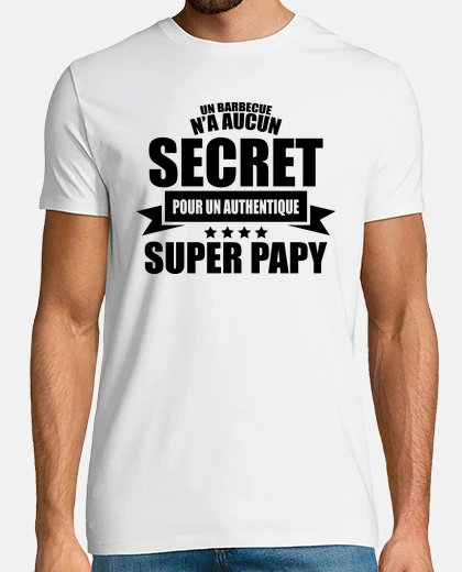 Tee-shirt un barbecue n a aucun secret pour papy