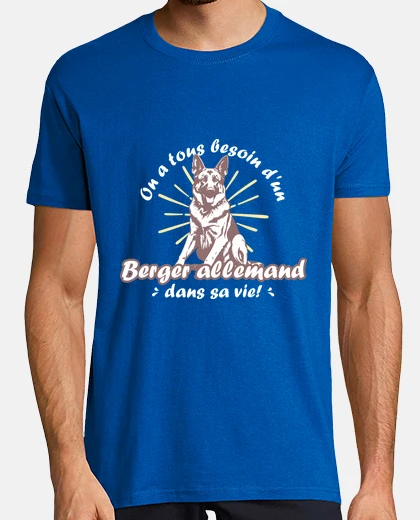 Tee-shirt Un berger allemand dans sa vie
