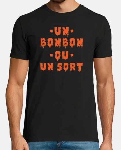 Tee-shirt Un bonbon ou un sort humour halloween