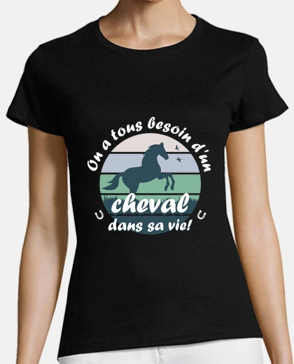 Tee-shirt Un cheval dans sa vie