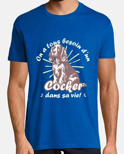 Tee-shirt Un cocker dans sa vie