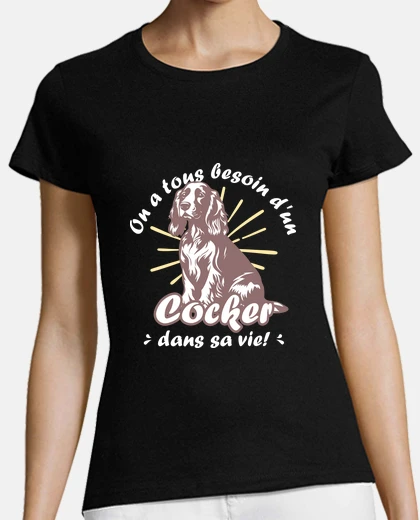 Tee-shirt Un cocker dans sa vie