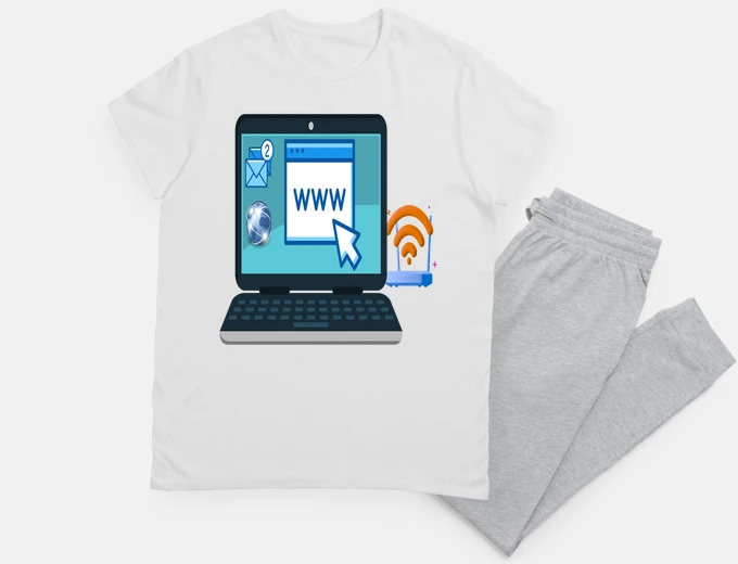 Pigiama un computer pertatile con wifi