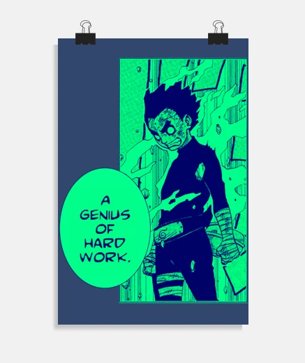 Póster Un Genio del trabajo duro, 
