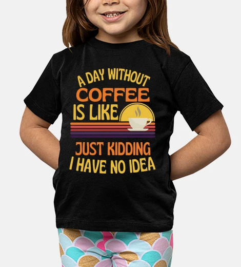Abbigliamento un giorno senza caffè divertente amante