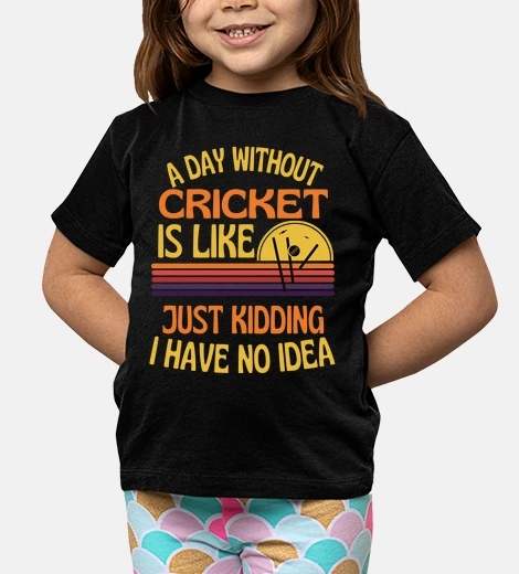 Abbigliamento un giorno senza cricket divertente cric