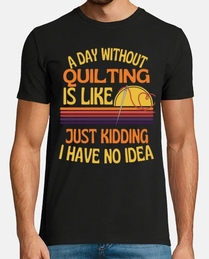 T-shirt un giorno senza trapuntare trapuntare d