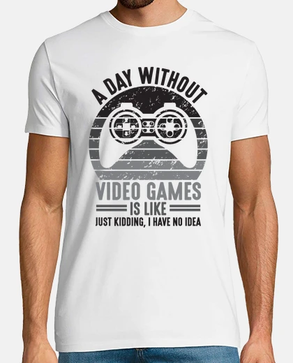 T-shirt un giorno senza videogiochi è come gioc