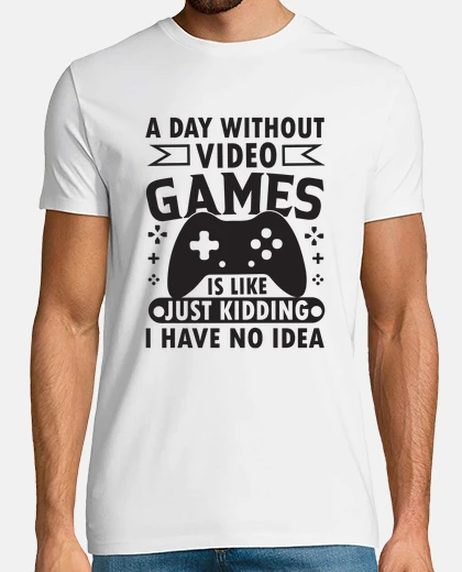 T-shirt un giorno senza videogiochi è come gioc