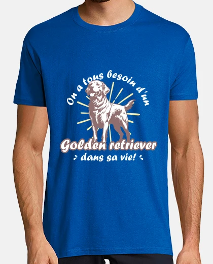 Tee-shirt Un golden retriever dans sa vie