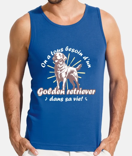 Tee-shirt Un golden retriever dans sa vie