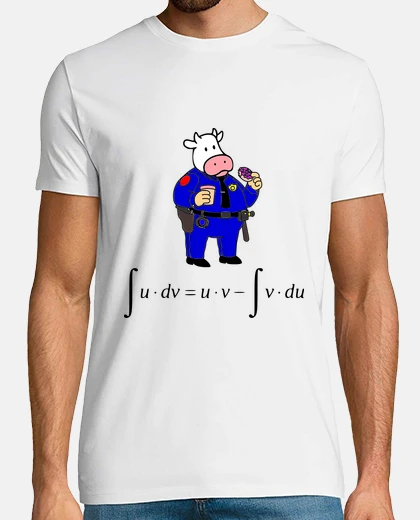 Tee-shirt un jour, je voyais une vache en uniforme