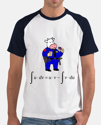 Tee-shirt un jour, je voyais une vache en uniforme