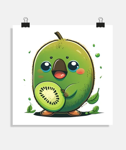 Poster Un kiwi cartoon