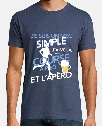 Tee-shirt Un mec simple - Course à pied