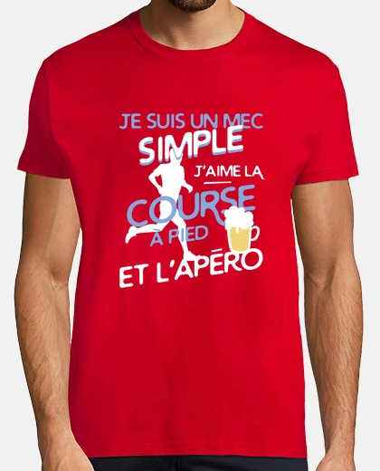 Tee-shirt Un mec simple - Course à pied